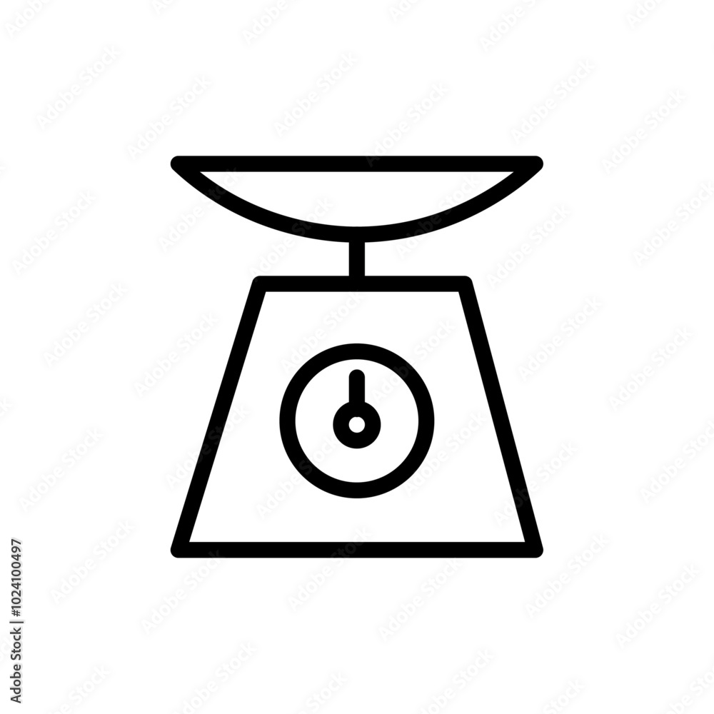 Aufkleber Scales icon Outline vector for web ui