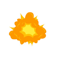 bomb explosion vector illustration