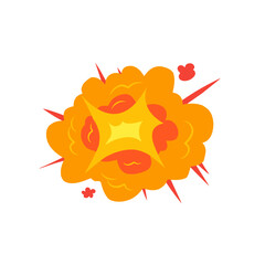 bomb explosion vector illustration
