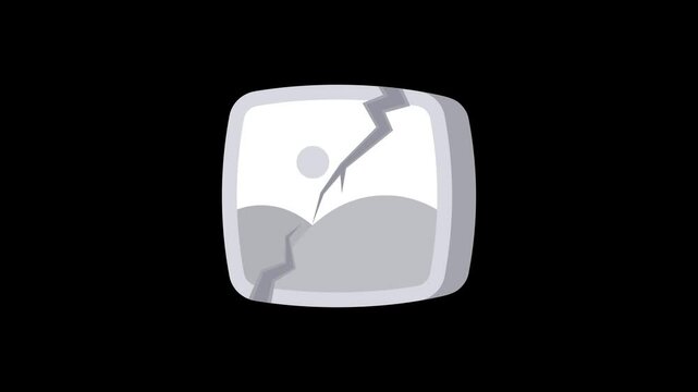 No image available animation on transparent background