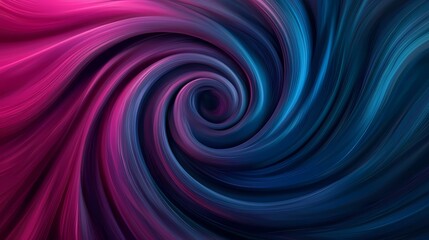 Fototapeta premium The image shows a swirling pattern of pink and blue lines that create a vortex effect.