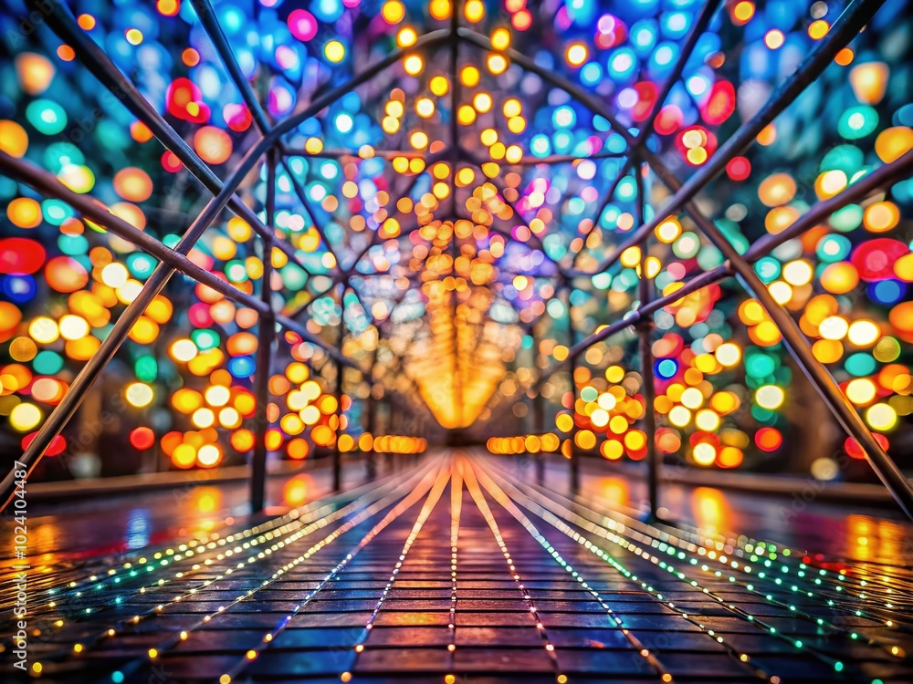 Aufkleber exploring the grid: a unique perspective on patterns and structure in a captivating visual arrangeme