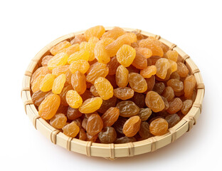 A plate of raisins close-up elements