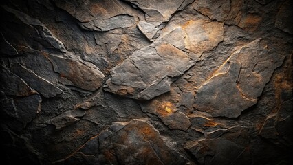 An abstract composition of textured stone with a captivating interplay of light and shadow, revealing intricate details and a sense of raw, natural beauty.