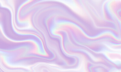 Holographic silk wallpaper design with neon shiny smooth waves.