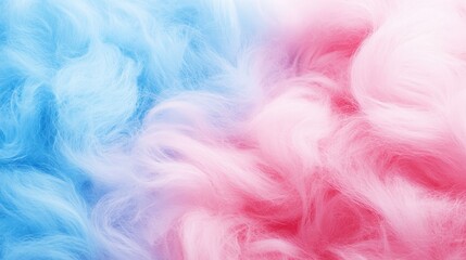 Soft and fluffy eco fur texture in dreamy pastel pink and blue, perfect for cozy and inviting decor accents.