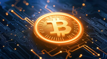 Stunning digital art of a ruble symbol, blending tech vibes and binary code on a sleek blue and white canvas.