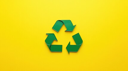 Recycling symbols in a clean, minimal design on a bright background.