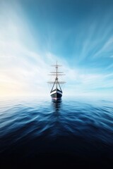 A ship anchored in a harbor, afraid to sail out into open waters.