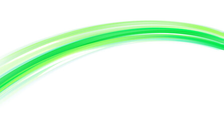 Bright green Glowing Wavy Stream