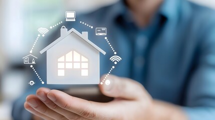 A Smart Home Filled with Interconnected Devices for Effortless Digital Living and Home Automation  Featuring Advanced Home Automation Technology Intelligent Lighting