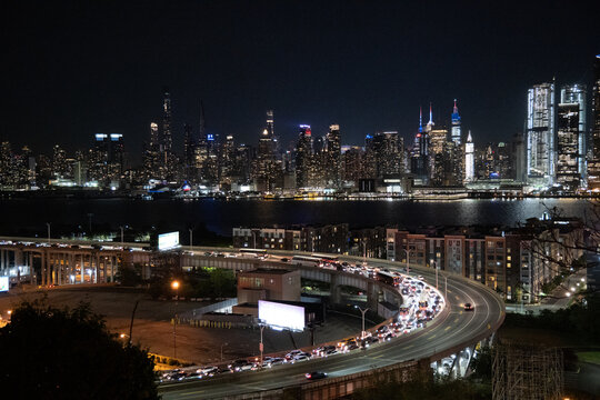 New York City from New Jersey Linkoln Tunnel 