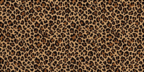 Leopard print pattern silhouette