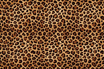 Leopard print seamless texture pattern