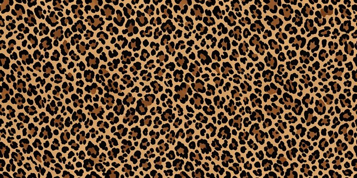 Leopard print pattern silhouette