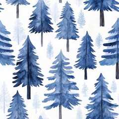 Obraz premium Snow-Covered Mountains in Minimalist Watercolor Style