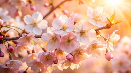 Delicate Pink Cherry Blossoms