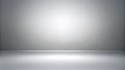 Light gray background with subtle play of light in a long shot