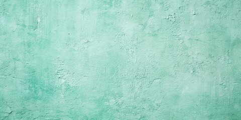 Obraz premium Light mint green grungy concrete wall texture background, reflected