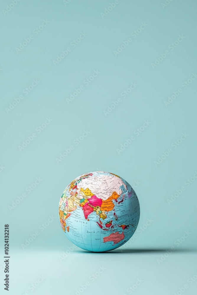 Poster a brain connected to a globe, representing global perspectives in learning.