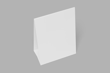 3D illustration Table Tent Mockups Blank