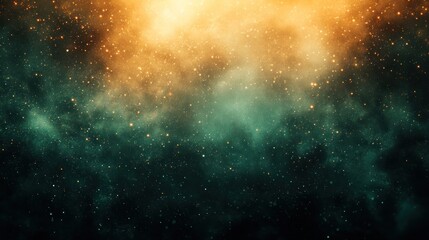Abstract nebula background with glowing light and stars.