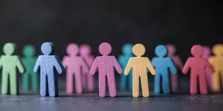 Conceptual artwork exploring the theme of intersectionality in society.