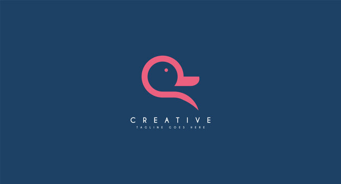 Duck Logo design vector template Linear style. Luxury line art icon. Outline Swan Bird Logotype Jewelry Fashion concept.cool duck sea restaurant logos