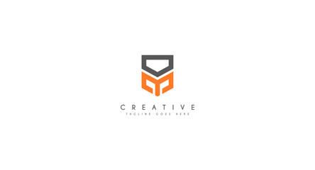Hexagon Letter M Construction Architecture Building Logo. Flat Vector Logo Design Template Element
