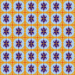 seamless pattern with flowers