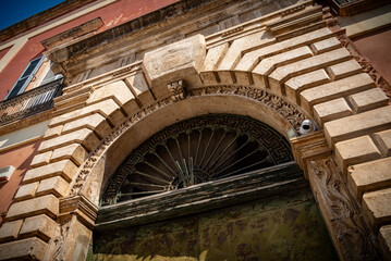 Centro de la ciudad de Brindisi, Puglia, sur de Italia