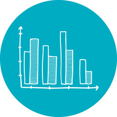 Business infographics icons with different diagram vector illustration. Abstract data visualization, marketing charts and graphs. Business statistics, planning and analytics, forecasting growth rates