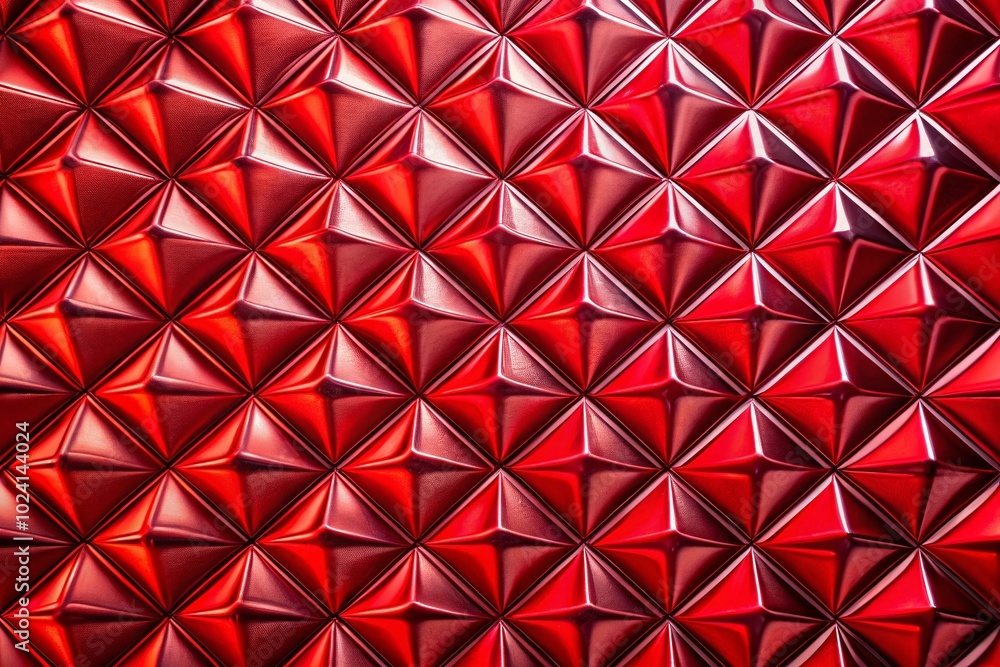 Poster seamless abstract red chrome metallic geometric texture background for modern design and creative pr