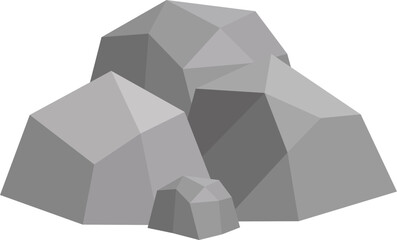 Grey Rocks Illustration