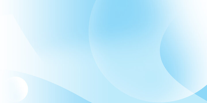 Abstract light blue background with wavy freeform curves and circles.