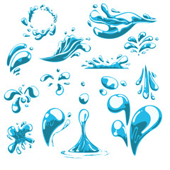 water splash elements