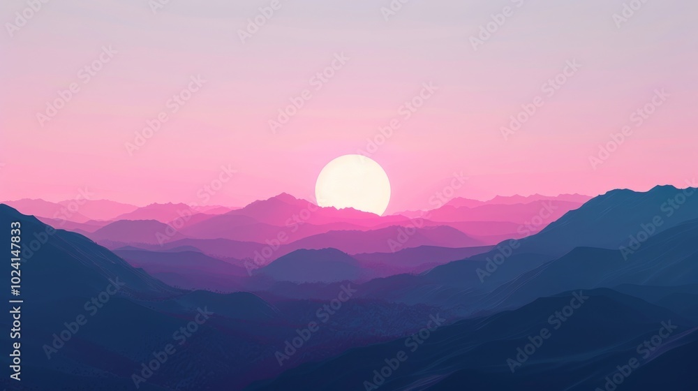 Poster minimalistic lofi background with a focus on simplicity.