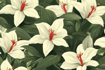 Elegant Floral Patterns with Minimalist Design
