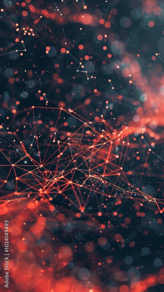 Poster abstract color background for data-driven marketing.
