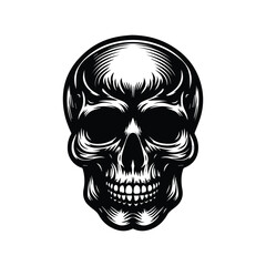 A detailed vector image featuring a skull wearing a crown and smoking a cigar, representing a bold and edgy aesthetic.