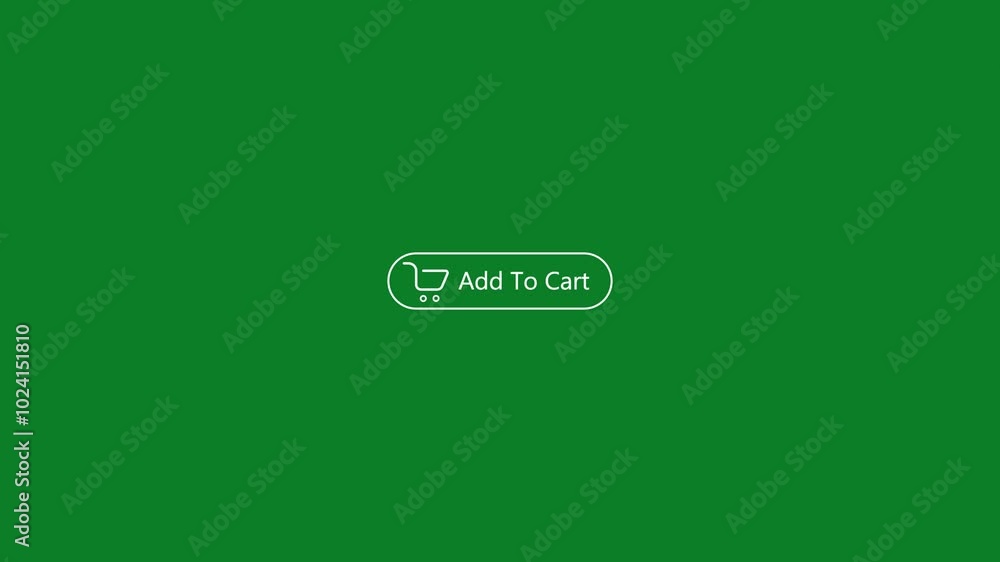 Poster add to cart button with a small shopping cart recorded while being clicked, several colors and backg
