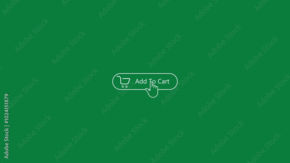 Poster add to cart button with a small shopping cart recorded while being clicked, several colors and backg