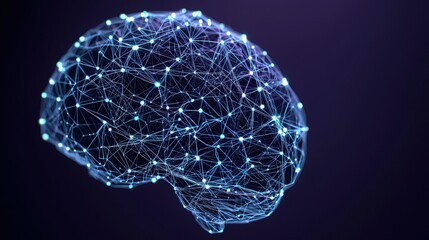 Abstract Brain Network   AI Technology Concept
