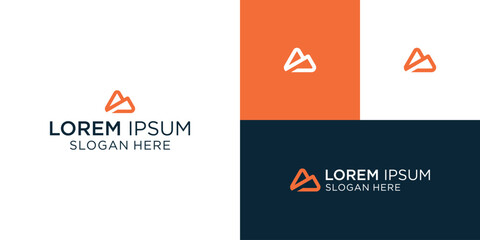 abstract logo with initials A and S