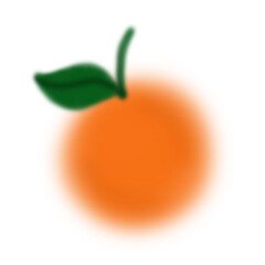 blurred orange illustrations