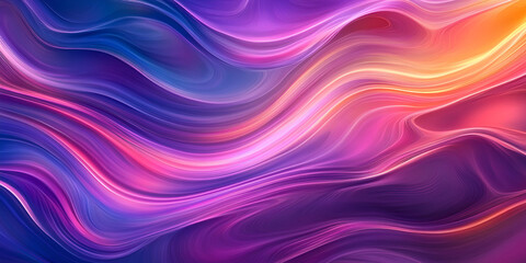 Obraz premium Vibrant Colorful Abstract Waves Background