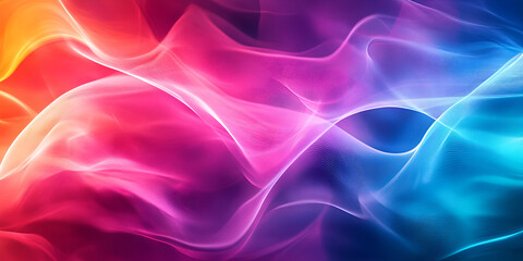 Fototapeta premium Vibrant Colorful Abstract Waves Background