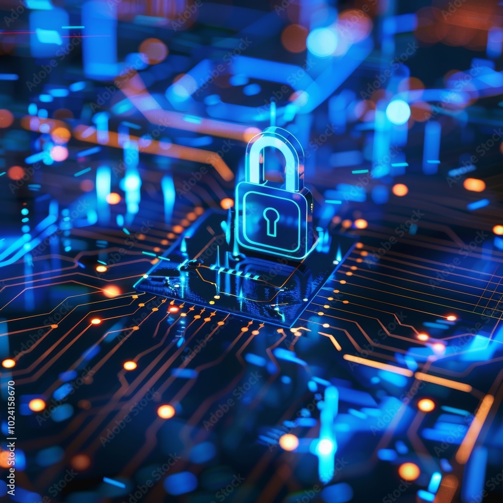 Poster clear background for cybersecurity concepts.