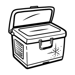 A hand drawn icon of a cooler box