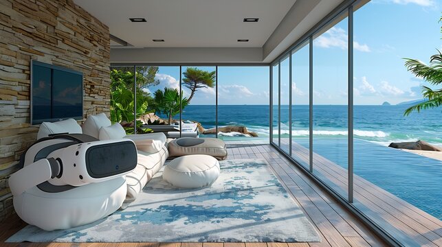 Artificial intelligence transforming real estate the future where AIpowered virtual reality tours allow potential buyers to explore properties remotely with unprecedented detail and realism